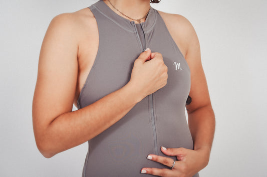 Gray Zipper Jumpsuit